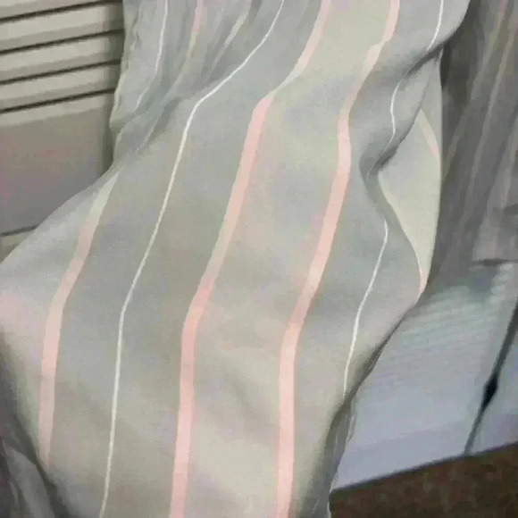 Tabitha Webb Striped Pajama Pants - Gray and Pink - Size M - Picture 3 of 5